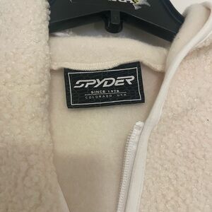 Spyder Off-White Fleece Outerwear